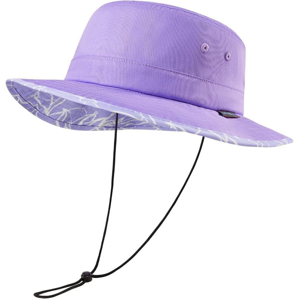 Unisex Purple Western Wide Brim Boonie with Chin Strap Hiking Classic Cowboy Hat